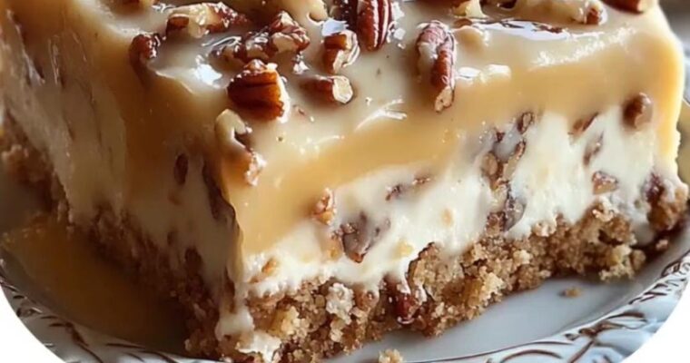 Butter Pecan Praline Poke Cake
