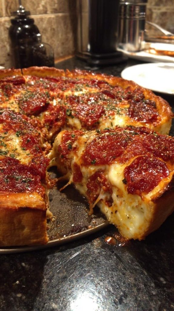 Authentic Chicago-Style Deep-Dish Pizza