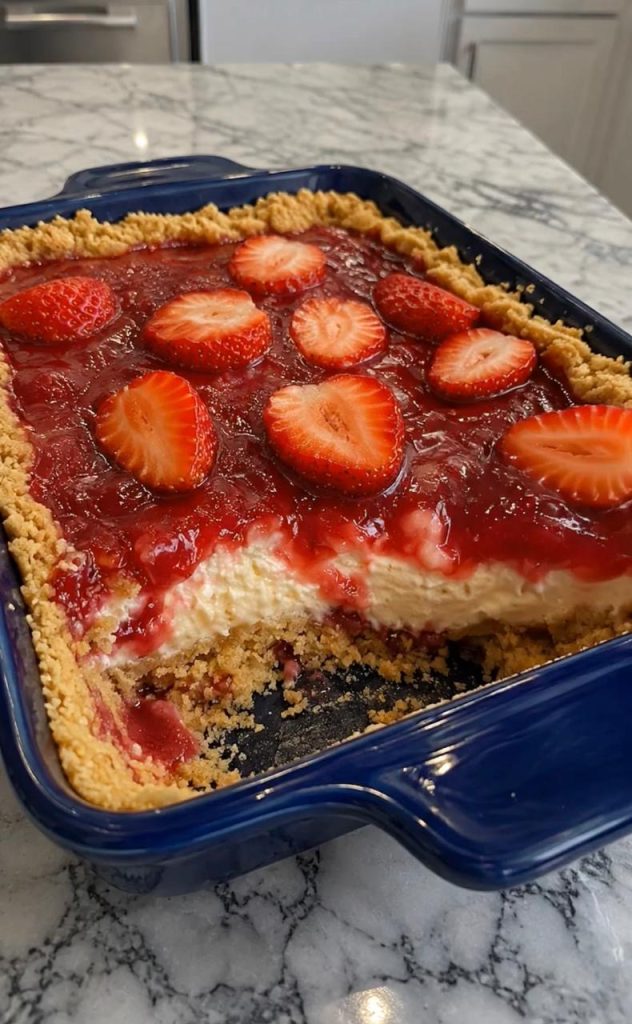 No-Bake Strawberry Cheesecake Dessert