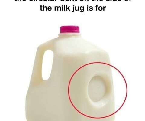 🥛 Why That Milk Jug Dent Exists — The Secret You Never Noticed