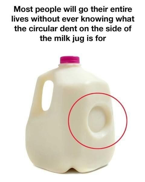 🥛 Why That Milk Jug Dent Exists — The Secret You Never Noticed