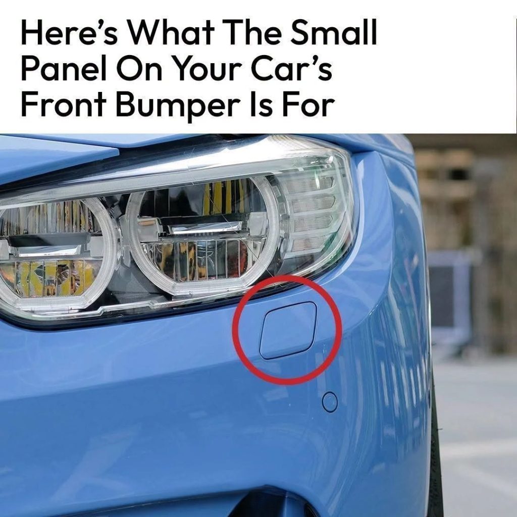 What the Small Panel on Your Car’s Front Bumper Is For