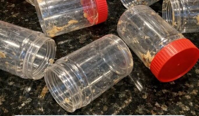 It’s a shame how many people just chuck these in the garbage. 10 fantastic ways to repurpose empty plastic peanut butter jars