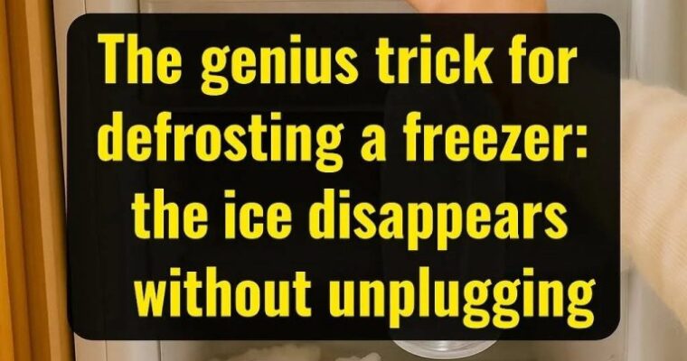 The ingenious trick to defrost a freezer: the ice disappears without unplugging the power plug