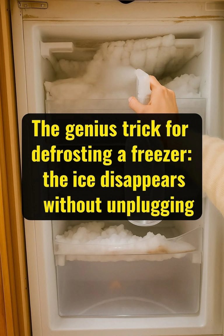 The ingenious trick to defrost a freezer: the ice disappears without unplugging the power plug