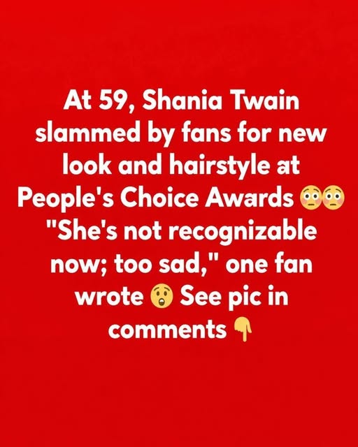 Shania Twain catches heat for blonde look at awards show