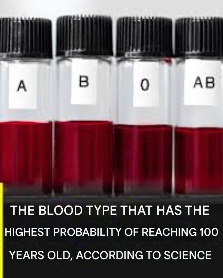 People with this blood type are more likely to live to 100 years old…see more