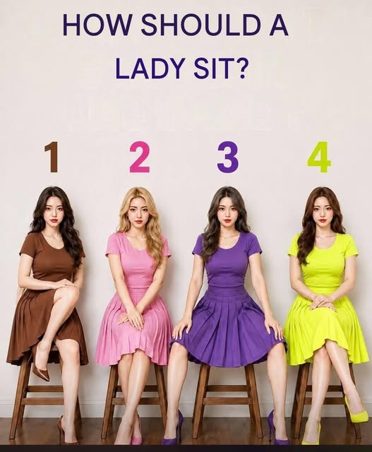 HOW SHOULD A LADY SIT?A simple question… but everyone seems to have a different answer!