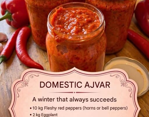Homemade Ajvar Recipe – A Rich and Flavorful Roasted Pepper Spread