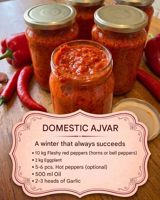 Homemade Ajvar Recipe – A Rich and Flavorful Roasted Pepper Spread