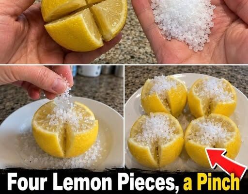 Cut a lemon into four pieces, add salt, and leave it in the room — This tip is changing people’s lives! Drop an “OK” and I’ll post the full method!