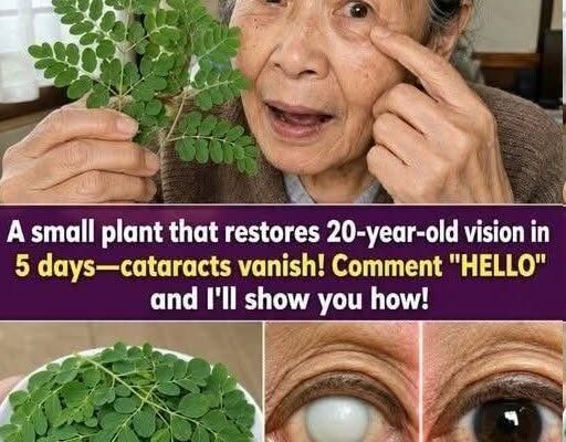 My 74-year-old mother used this tiny plant, and in only 4 days, her nearly blind eyes became crystal clear with perfect 20/20 vision—doctors were speechless! Comment “”NICE”” and I’ll share exactly what she did