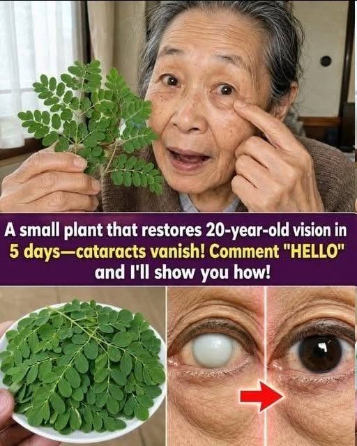 My 74-year-old mother used this tiny plant, and in only 4 days, her nearly blind eyes became crystal clear with perfect 20/20 vision—doctors were speechless! Comment “”NICE”” and I’ll share exactly what she did