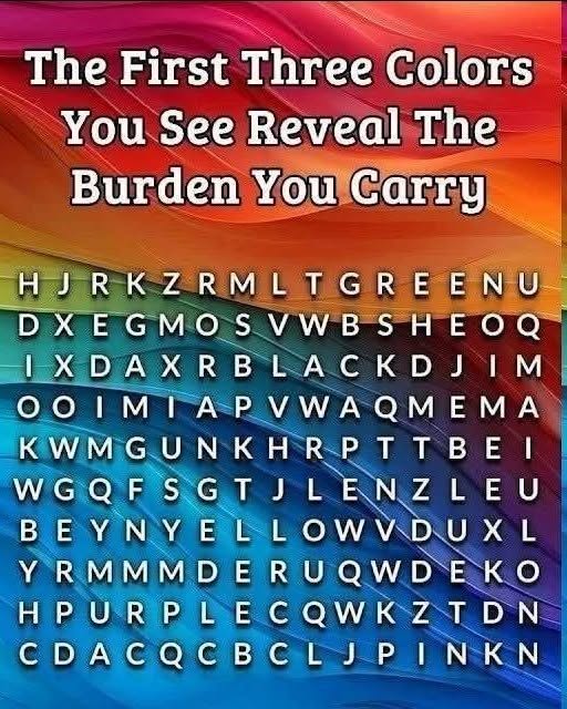 The First Three Colors You See Reveal How You Intimidate People