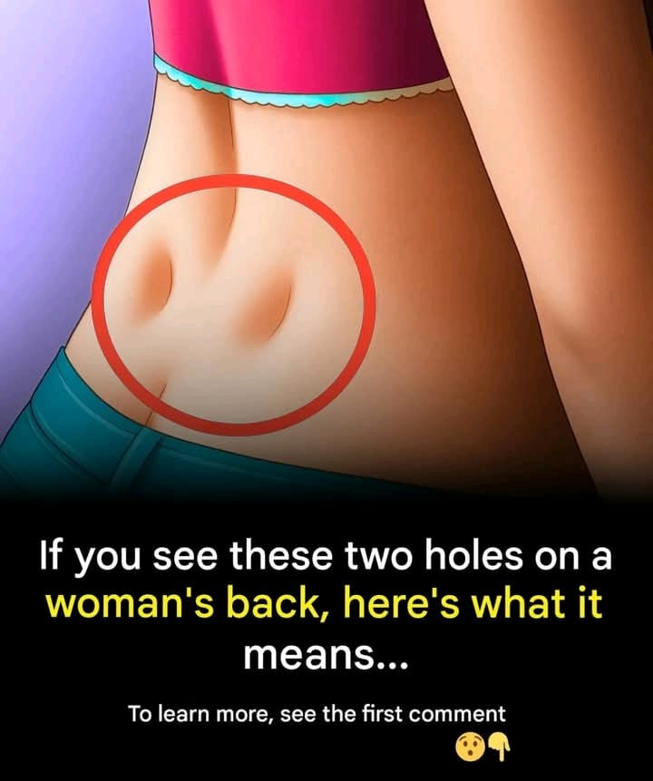 The meaning of the two dimples in the lower back