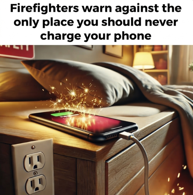 Are You Charging Your Smartphone in the Wrong Place? Firefighters Warn That This Common Habit Could Turn Into a Tragedy