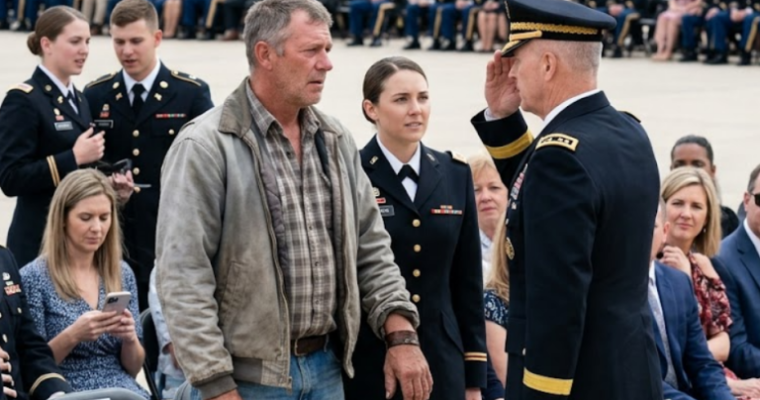 The Worn Rescue Band That Made a Three-Star General Salute a Truck Driver-heyily