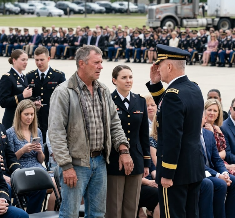 The Worn Rescue Band That Made a Three-Star General Salute a Truck Driver-heyily