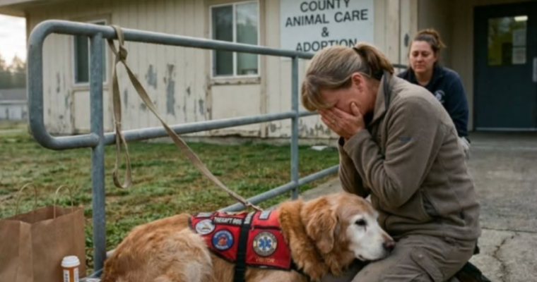 This old therapy dog ​​was abandoned at our shelter, but his last gift has changed hundreds of lives.