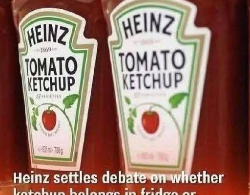 🍅 THE GREAT KETCHUP DEBATE: FRIDGE OR CUPBOARD?