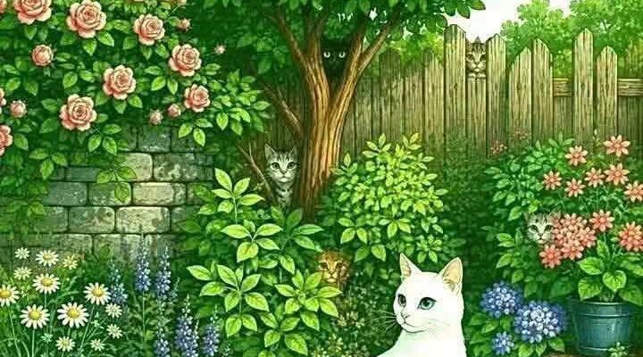 🐱🔎 ANSWER: THE 8 CATS ARE WELL HIDDEN!