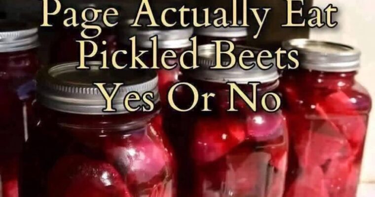 Homemade Pickled Beets