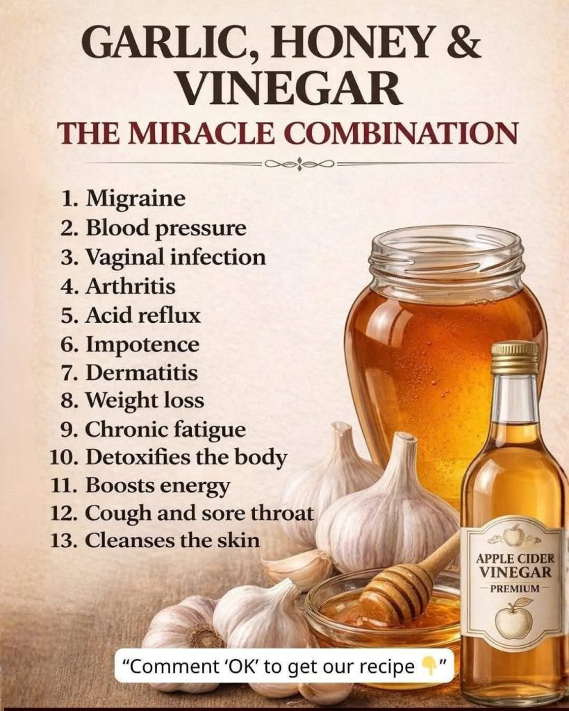 Garlic Honey Vinegar Tonic