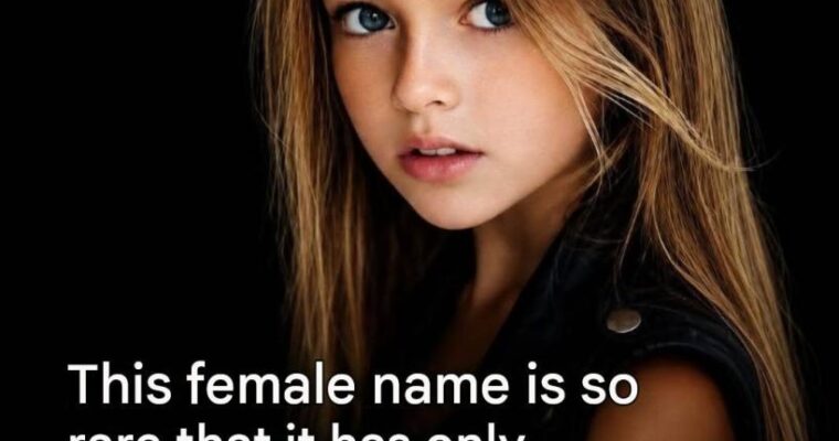 Only 600 girls have this name… See more