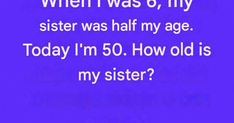 WARNING, TRAP! 97% of people answer “50 years” without thinking. Don’t make the same mistake! Calculate carefully before writing your answer. The exact solution is in the solution link.