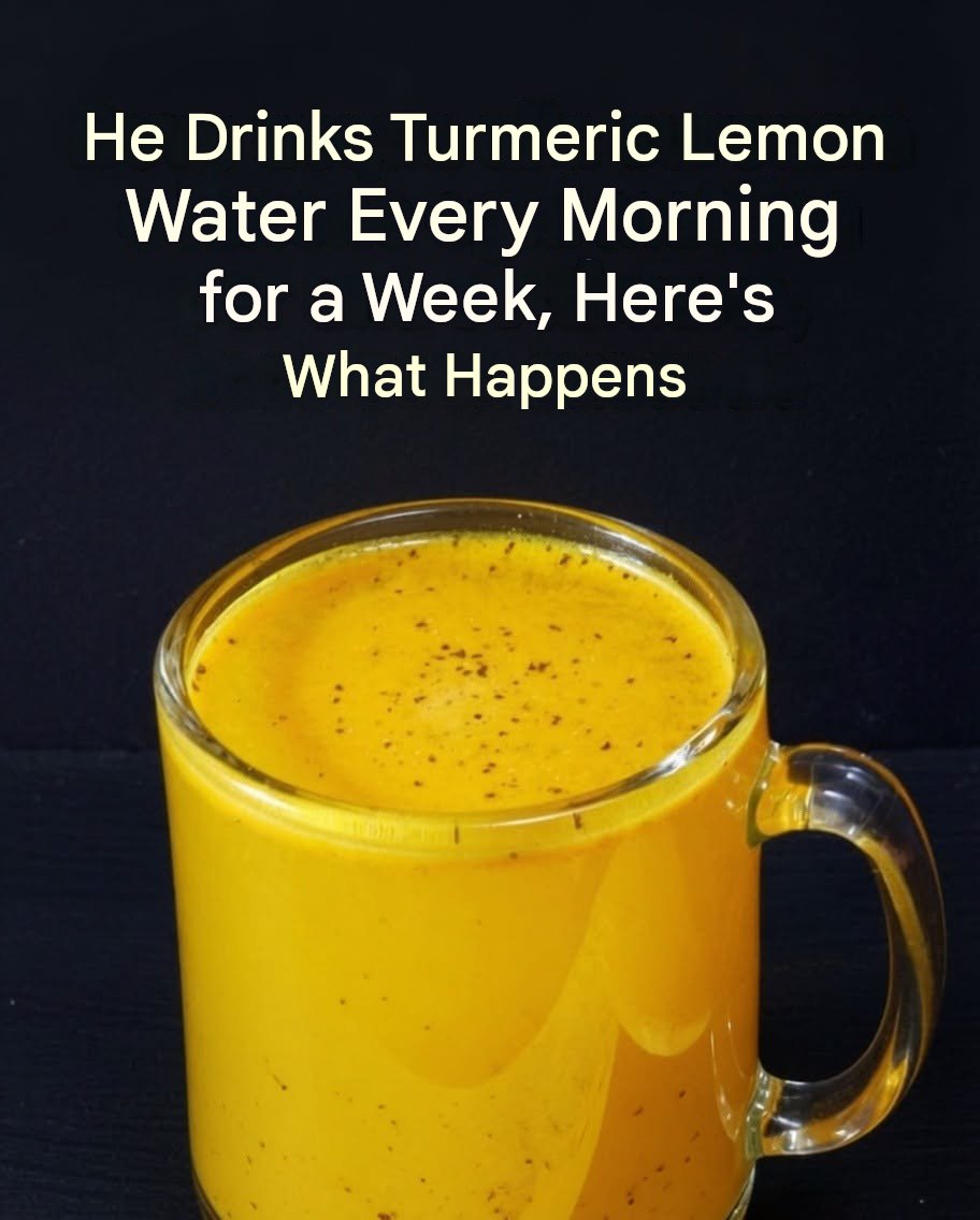 He Drinks Turmeric Lemon Water Every Morning for a Week, Here’s What Happens